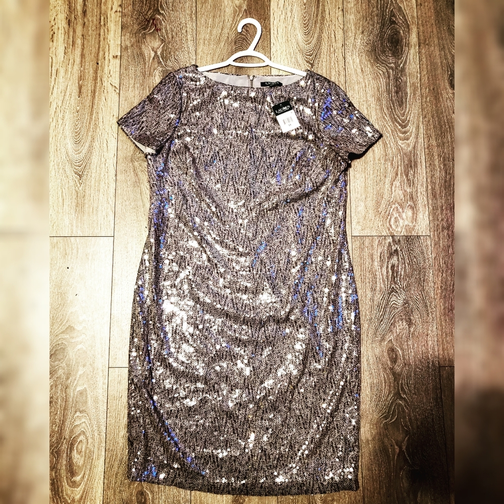 ๐๐ NWT Ralph Lauren Kayleen Sequin Dress ๐๐ - Picture 8 of 10